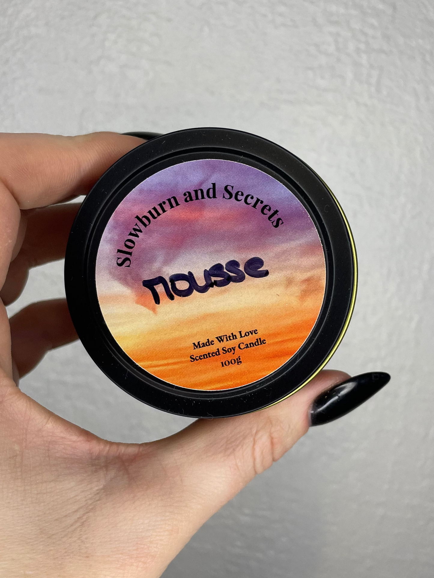 Schokoladenmousse-Kerze